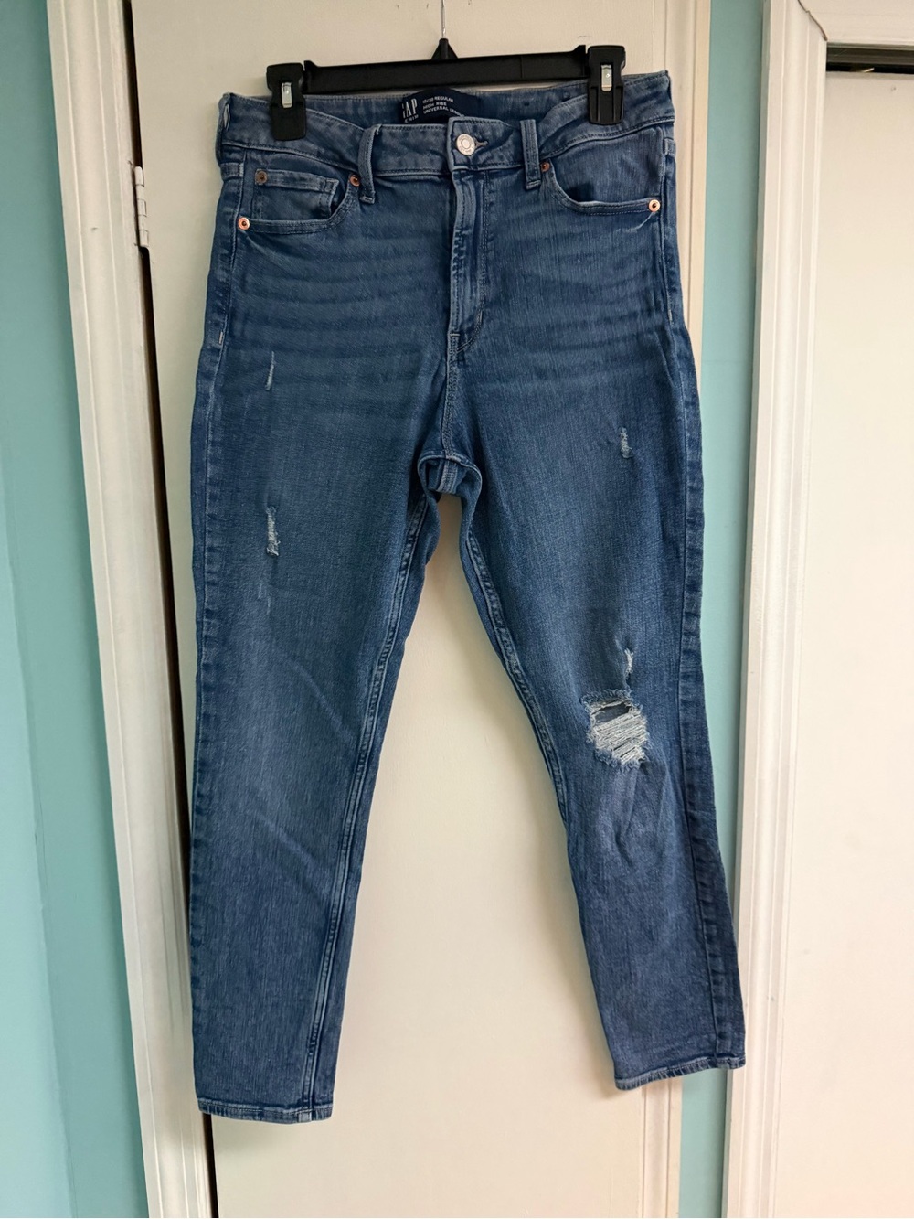 GAP Denim Light Blue High-Rise Universal Legging Jeans